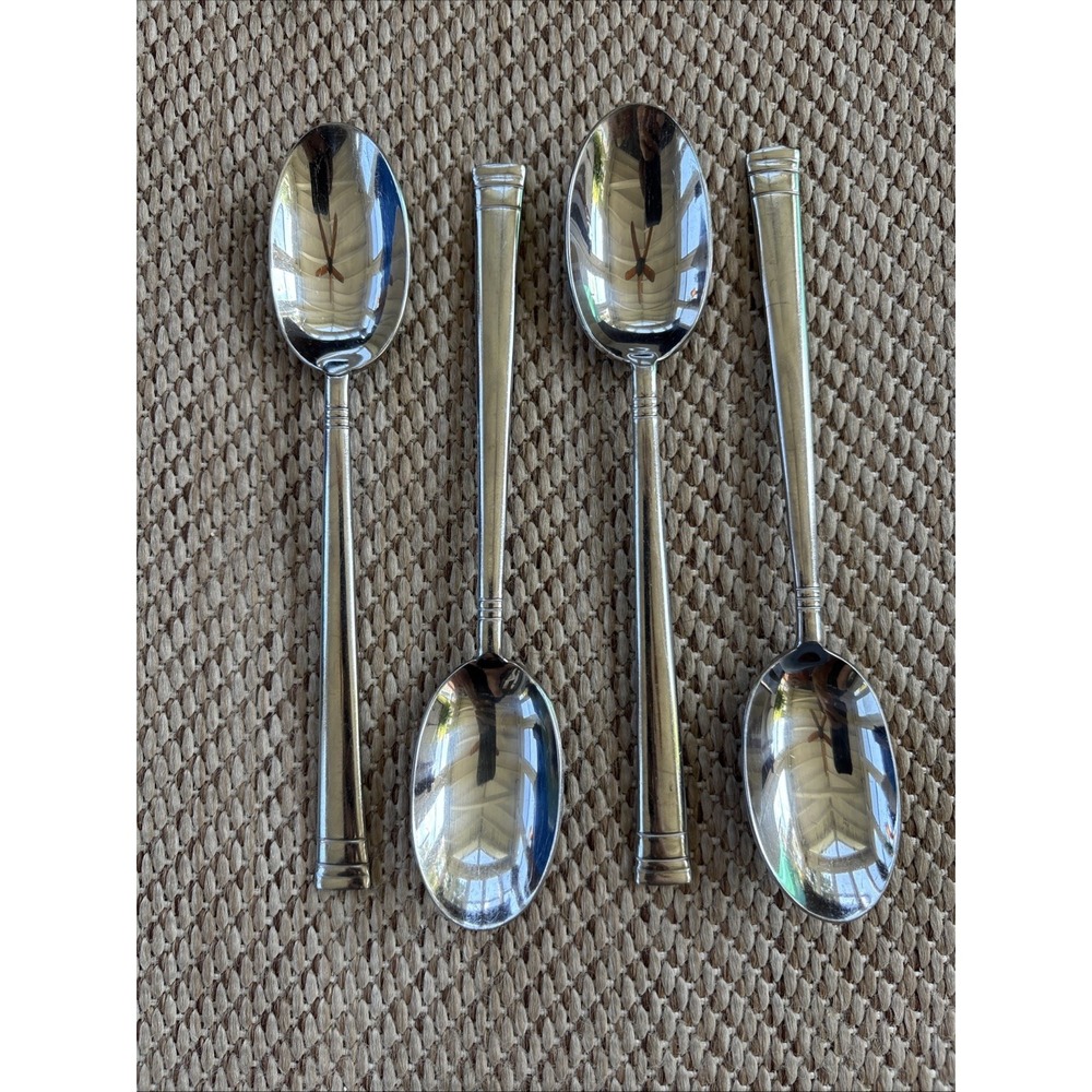 Oneida Sunnybrook Stainless Set of 4 Oval Soup Spoons Flatware